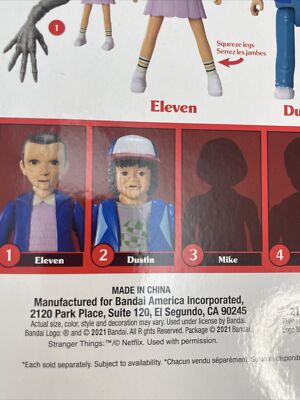 Eleven Exclusive Netflix Stranger Things Figure #1 Bandai Target