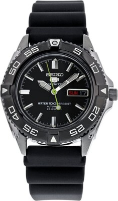★超美品　SEIKO 5 SPORTS 自動巻き ブラック SNZB23J2 Seiko 5 Sports Automatic Japan Made 23 Jewels Men's Watch SNZB23J2