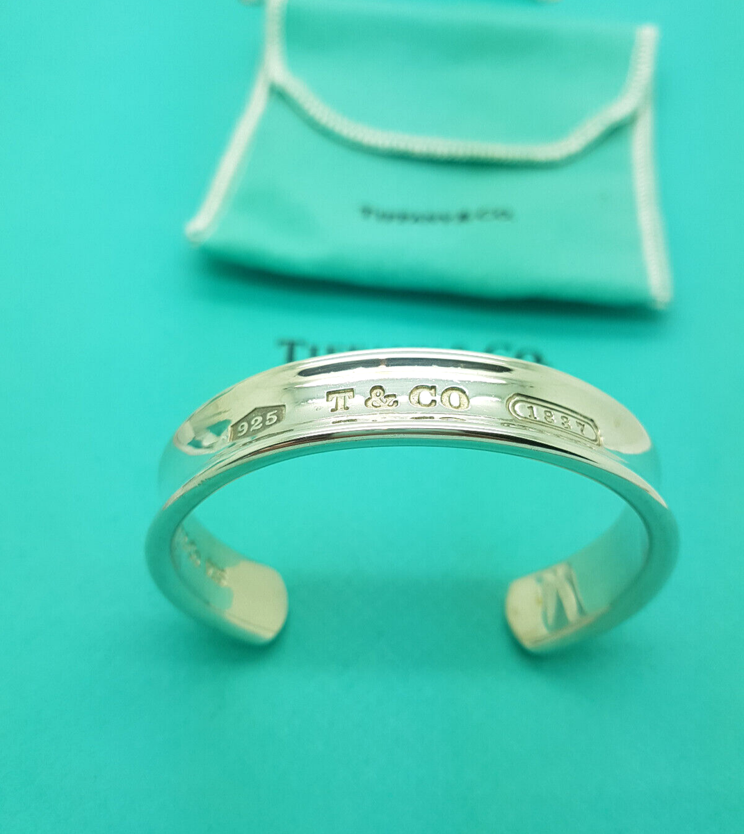 Tiffany 1837 RARE 12 mm Cuff Bracelet in Sterling Silver