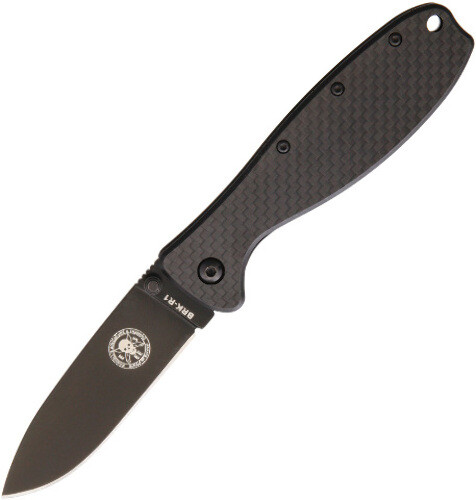 BRK Designed by ESEE Zancudo Framelock CF/Blk D2 Folding Knife BRKR2CF BLACK EDP