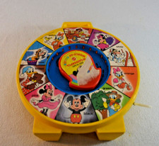 Disney See N' Say Mattel Wonderful World Of Color MIckey Mouse Toy Pull String