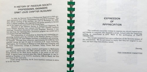 Tasty Treasures Missouri Society Professnl Engineers St Louis community cookbook - Picture 4 of 12