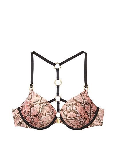 Victoria Secret Very Sexy Snake Hardware ring High Thong Panty Set 38D / M image 3