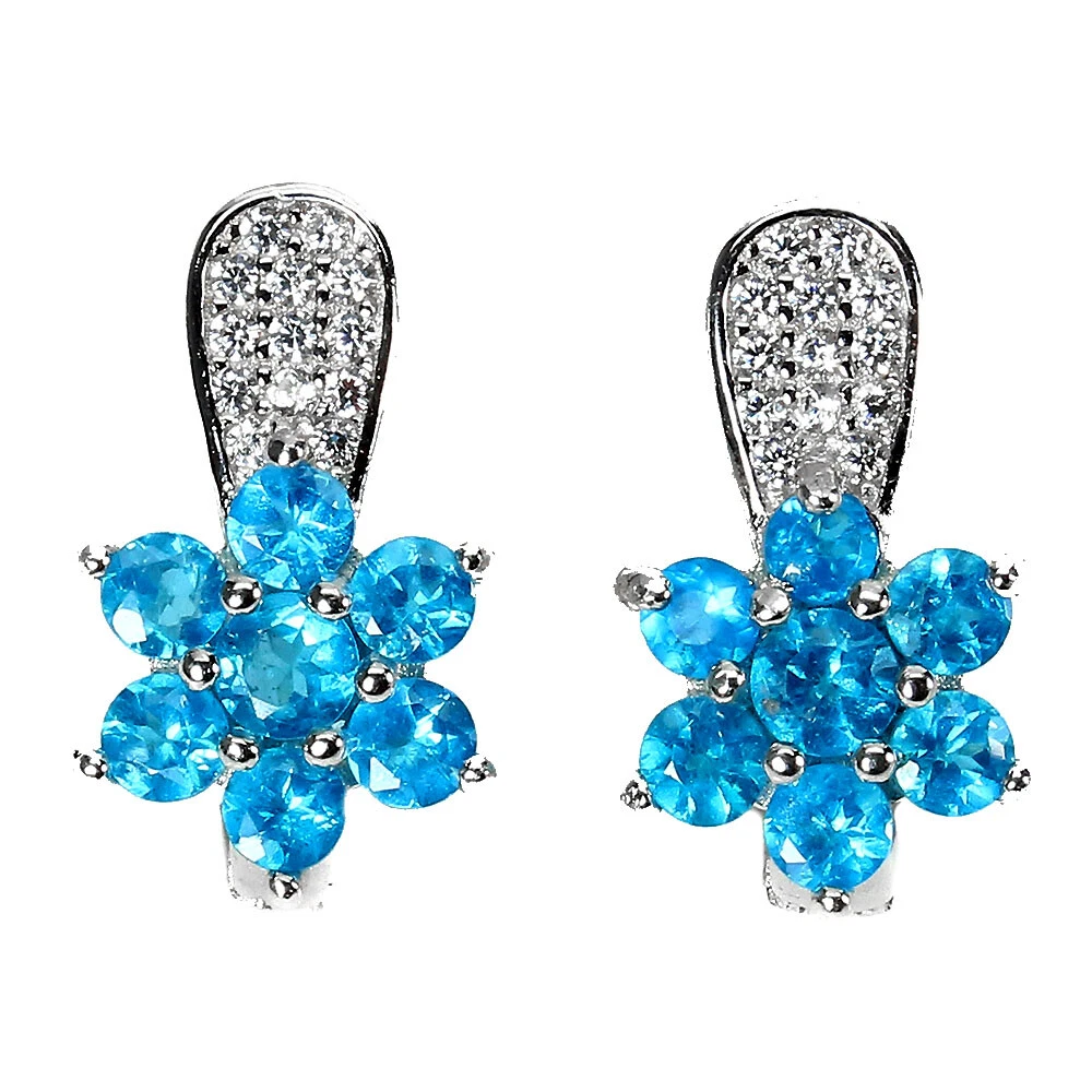 Orecchini A Borchie In Argento Sterling 925 Con Lapislazzuli Blu Naturale – 5mm – Fatto A Mano UK (Tamasha Silver)
