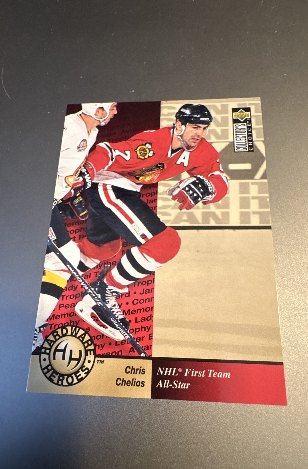 1995-96 Upper Deck Collector's Choice - Hardware Heroes Chris Chelios #380...