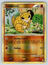 Reverse Holofoil Sandshrew 79/123 HeartGold SoulSilver MP