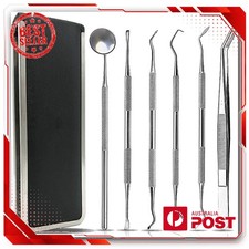 Stainless Dental 6pcs Tools Set Kit Dentist Teeth Clean Hygiene Mirror Oral Care