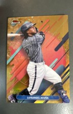 2025 Topps Finest - Rare Luisangel Acuna #211 Gold Refractor /20 (RC)