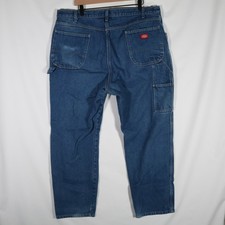 Dickies Carpenter Jeans 42x30 40x30 Mens Blue Workwear Utility Relaxed Baggy