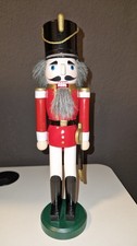 Nussknacker Soldat mit Säbel, Holzfigur  Wei...