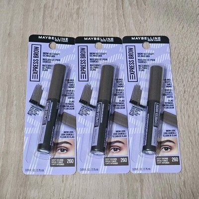 Maybelline Express Brow - Fast Sculpt Gel Mascara - 260 Deep Brown -#3 PACK