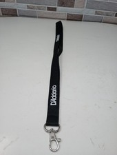 D'Addario 18" Lanyard Card Holder Keychain Black
