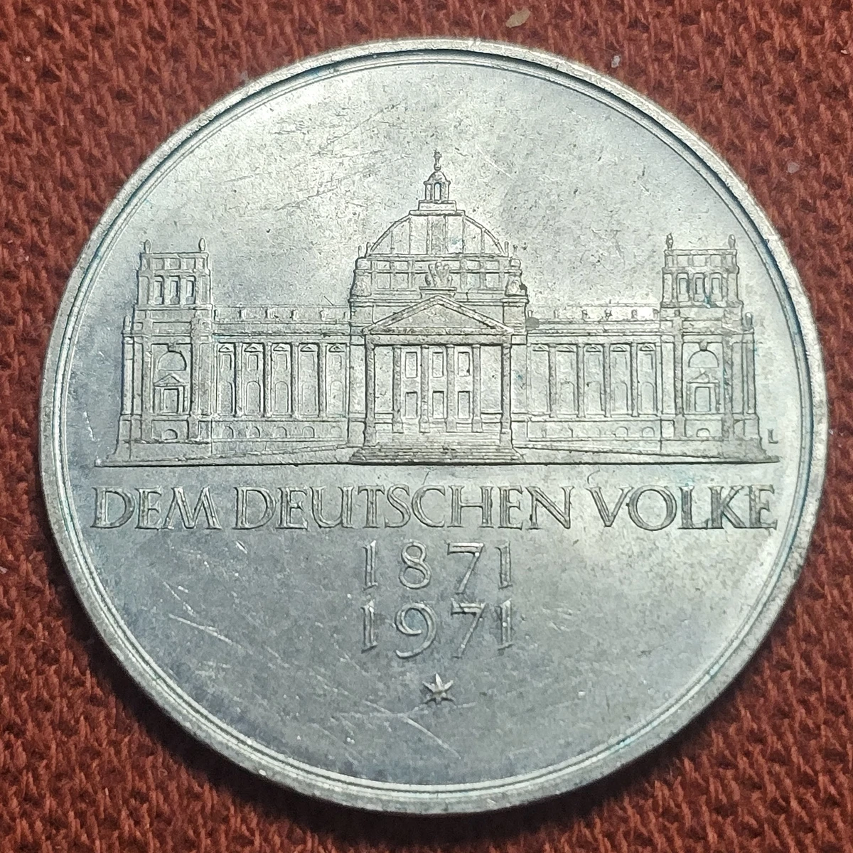 1971年ドイツ連邦共和国国会議事堂5マルク記念銀貨 PCGS高鑑定 Silver 1971 German Coins for sale | eBay