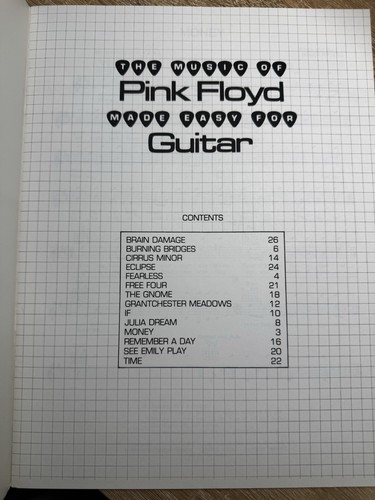 La musica dei Pink Floyd, facile per chitarra, libro di canzoni - Foto 2 di 4