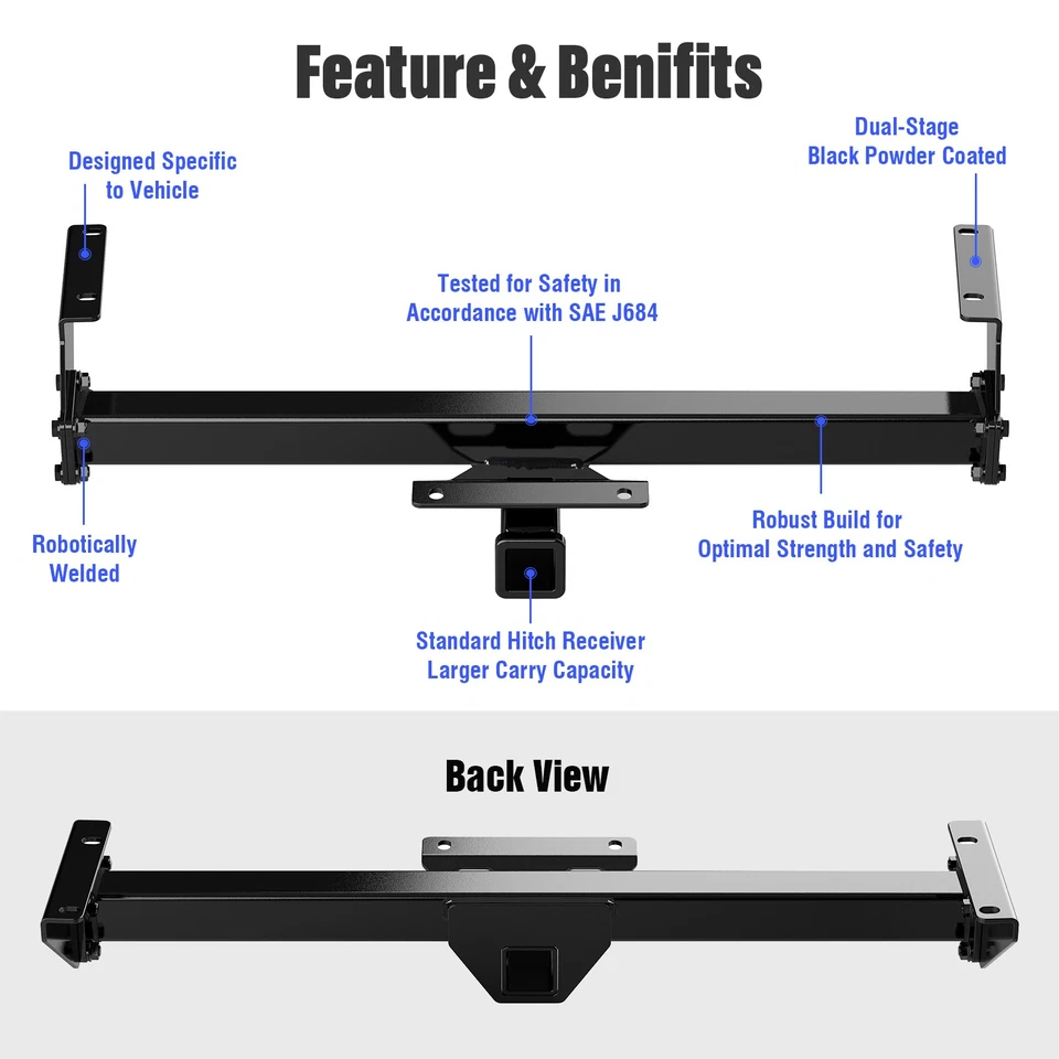 Receptor de engate de reboque classe 3 para Toyota Tundra 2000-2006 - Imagem 2 de 4