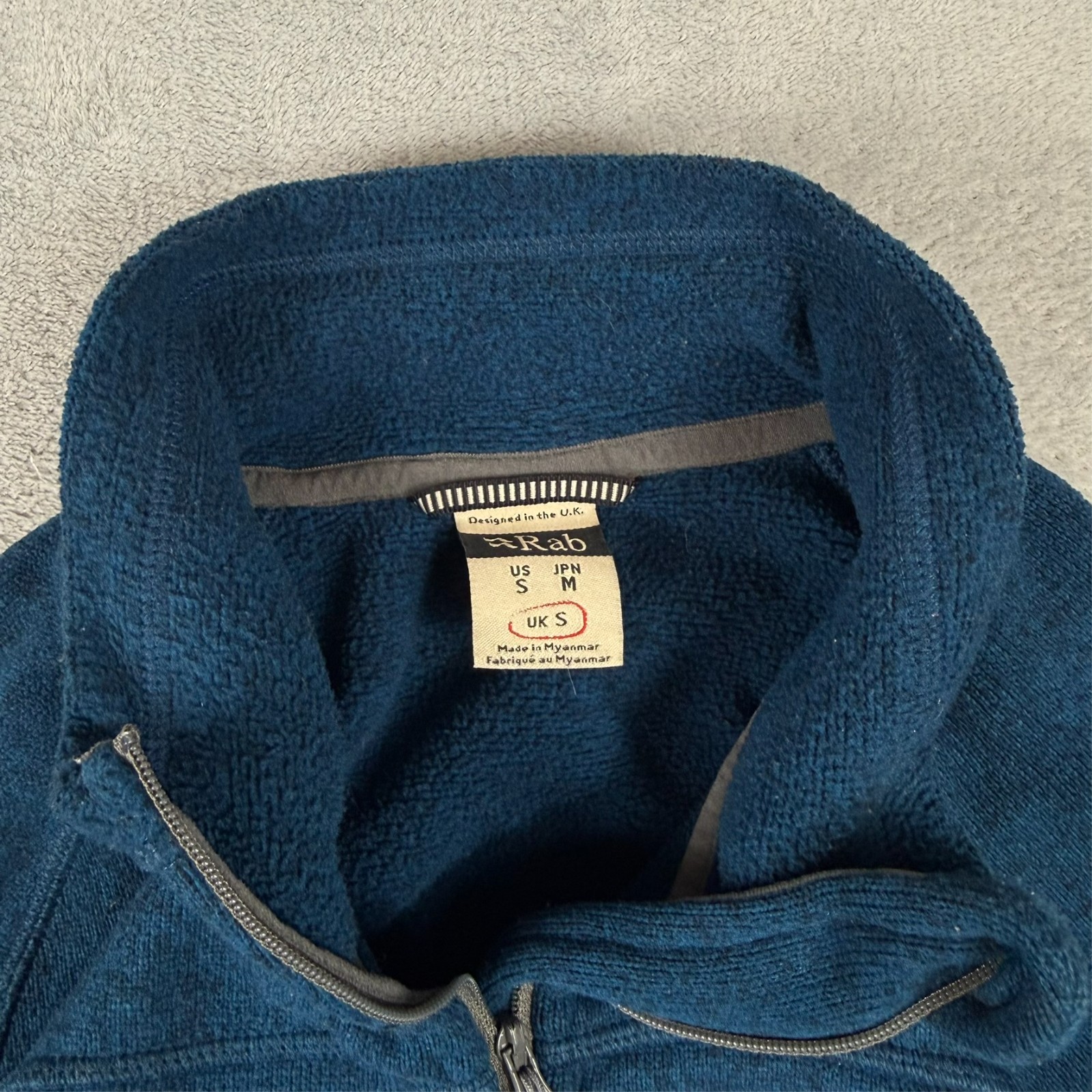 VTG Rab Blue Active Men's Quest 2.0 Size Small 1/4 Quarter Zip Knitted Jumper image 5