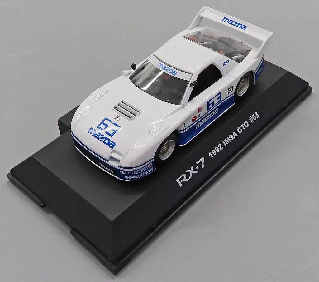1/43 Mazda RX-7 FC3S IMSA GTO 1992 #63 White Blue Diecast Super