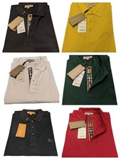BURBERRY Polo Short Sleeve Cotton Men's Polo Shirt - New