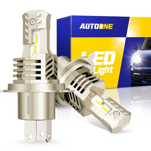 2pcs H4 9003 LED Headlight Bulbs High Low Dual Beam Super Bright 6000K White Kit