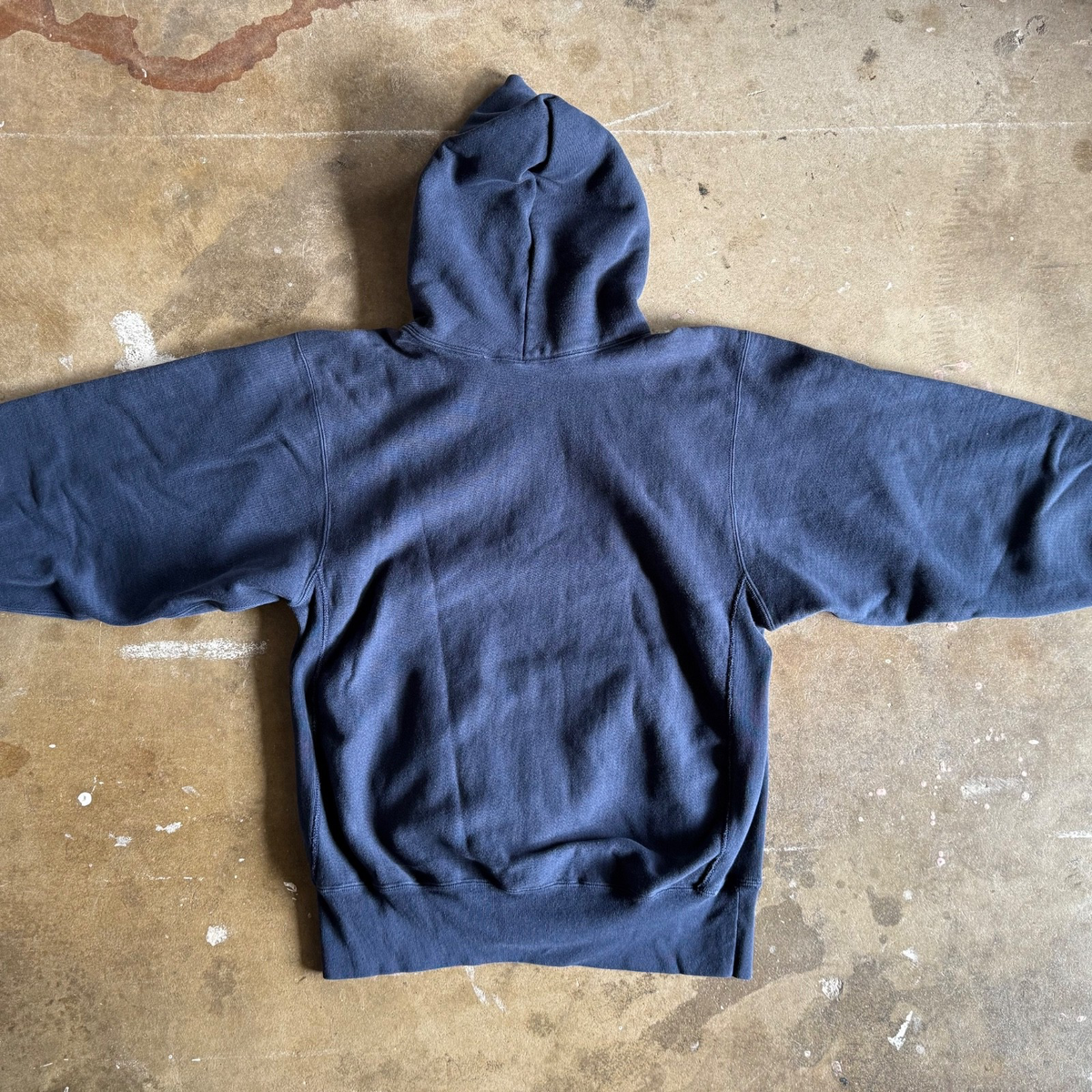 80s VINTAGE CHAMPION REVERSE WEAVE HOODED SWEATSHIRT L U.S. NAVY