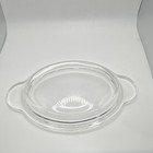 PYREX 1 Qt Oval Clear Glass Casserole Dish w/ Handles Oven Safe P-14-C — photo 1