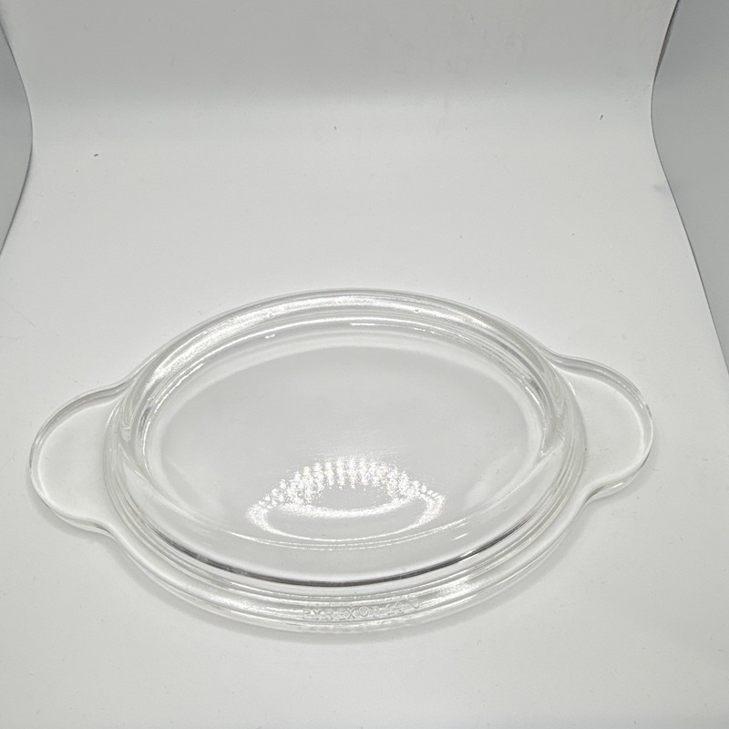 PYREX 1 Qt Oval Clear Glass Casserole Dish w/ Handles Oven Safe P-14-C