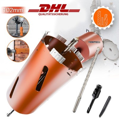 SDS PLUS Diamant-Kernbohrer Ø102mm M22 Gewinde Kernbohrer Kegel 200mm DHL