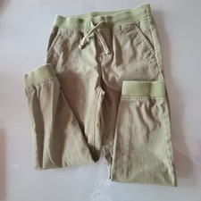 Janie  Jack Soft Twill Jogger Medium Green  3 Pockets Pull On Size 7 NWOT