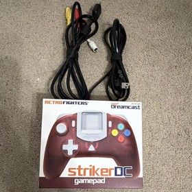 SEGA Dreamcast Console StrikerDC Gamepad Rippin' Riders Flag to Flag Cables