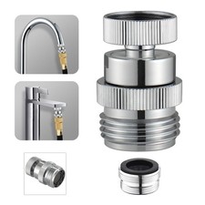 Sink Faucet to Garden Hose Adapter, Swivel Faucet Adapter Kit with Aerator, S...
