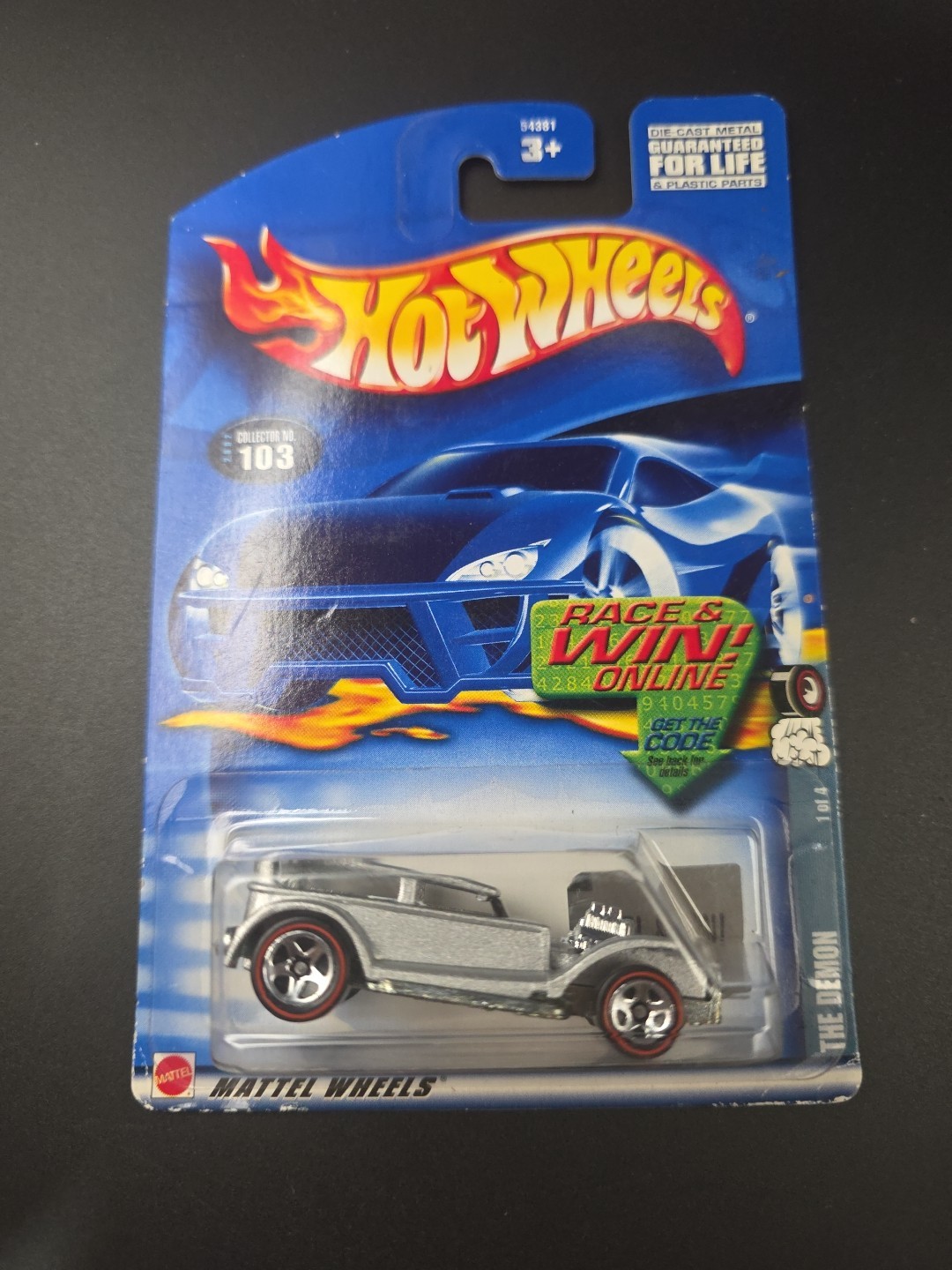 Hot Wheels 2001 The Demon 1/4 Cars 1:64 Scale Diecast Collector No. 103