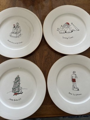 4 Merry Masterpieces Dayton Hudson Christmas 10.75  Dinner Plates