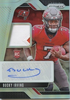 Bucky Irving 2024 Prizm Auto Autograph Patch Rookie RC Tampa Bay
