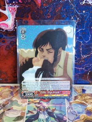 Attack on Titan Trading Card Weiss Schwarz AOT/SX04-051 R HOLO Sasha Braus
