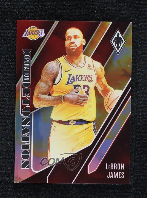 2023-24 Panini Phoenix Operation Detonation Red 58/125 LeBron James #8 9l4