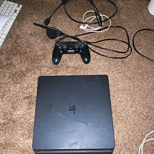 Sony PlayStation 4 Slim 500GB Black Console with DualShock 4, Cables Wi‑Fi