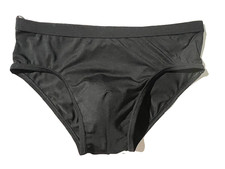Vintage JOCKEY LIFE Mens Black Microfiber Bikini Brief Underwear sz L 244