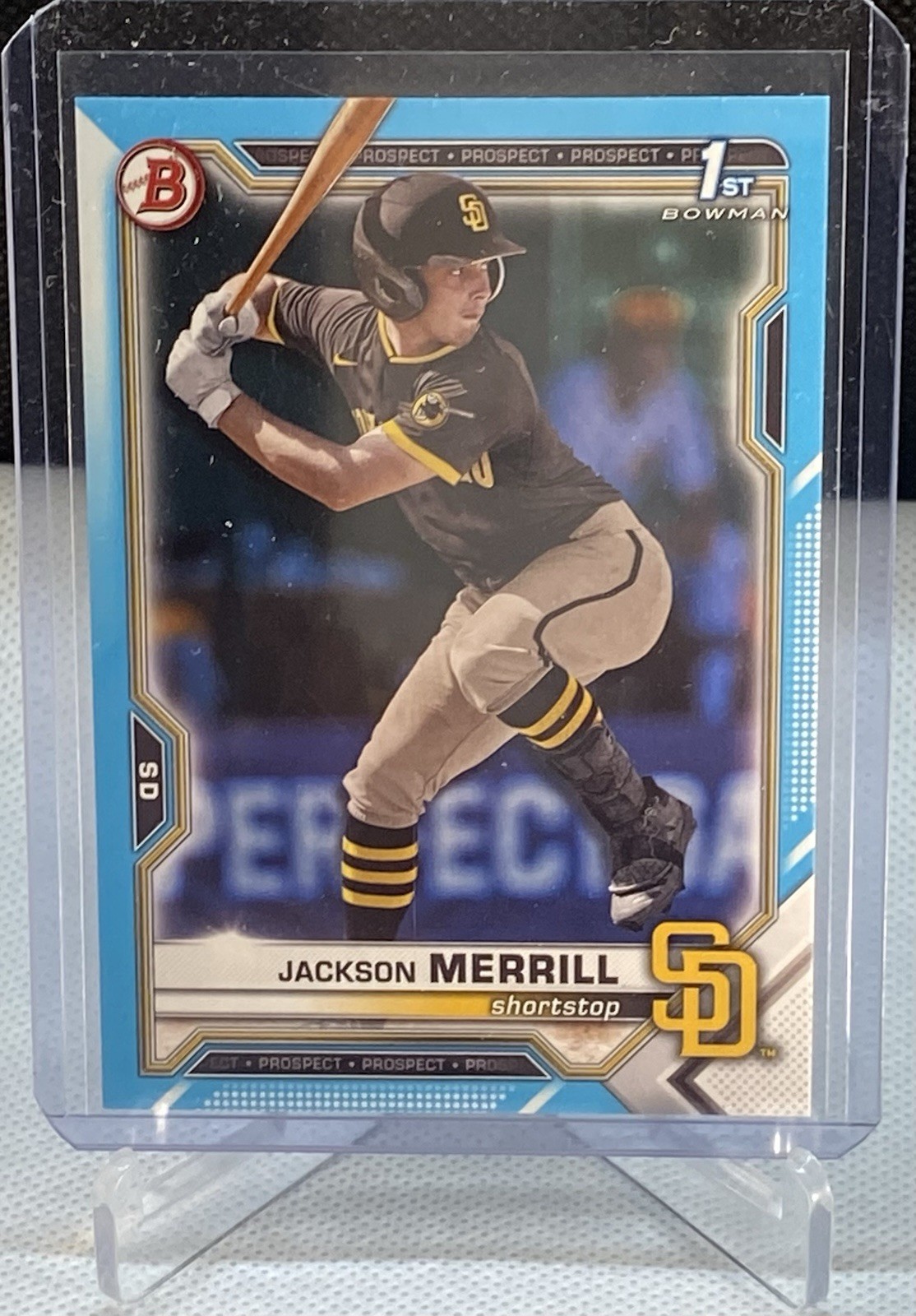 2021 Bowman Draft - Jackson Merrill, BD-119 Sky Blue  Isaac Frye Pictured #d/499