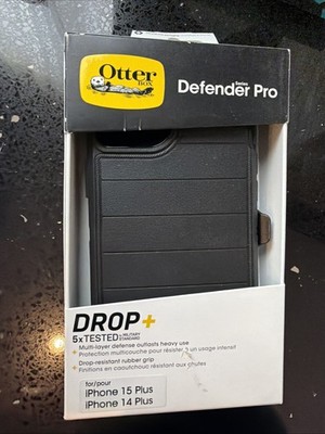  OtterBox Apple iPhone 15 Plus/iPhone 14 Plus Defender Pro Series Case - Black