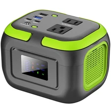Portable Power Station 110V 120W AC/DC Solar Generator Storage Energy Power Bank