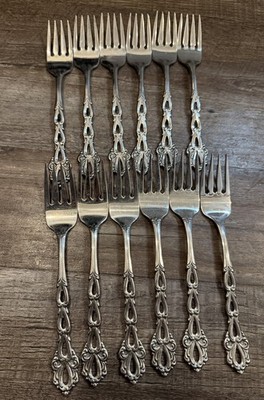ONEIDA Community Stainless CHANDELIER All 10 SALAD Dessert FORKS Fork Nice