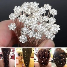 20pcs Elegant Bridal Hair Pins With Pearls Home Kitchen Durable Multipurpose