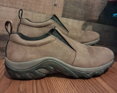 Merrell Jungle Moc Men s 9 Brown Suede Slip On Loafers Casual Comfort Shoes