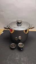 BergHOFF Stockpot Stainles Steel with lid and Extra Lid Handles 10"w x 8"h VGC