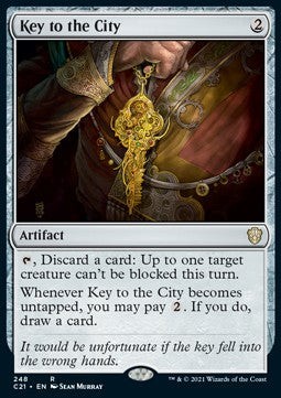 Magic/MTG Key to the City C21-248 Rare Englisch Excellent