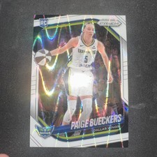 2025-26 WNBA Prizm Paige Bueckers Rookie White Seismic Prizm #5 Dallas Wings RC