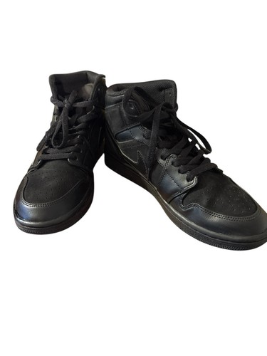 Sneakers sportive Air Jordan Mid da uomo taglia 8,5 triple nere - Foto 4 di 7