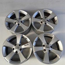 4x Alufelge 16 Zoll 6.5" 5x112 46ET Glanz Silber 7N0071496A VW Tiguan Rim Wheel