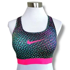 Nike Pro Womens Sports Bra Sz Small Medium Impact Removable Pads Wireless Gym