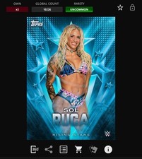DIGITAL Topps WWE Slam 25 - RISING STARS Blue - SOL RUCA